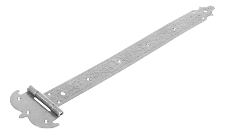 Петля - стрела фигурная ПС-600 мод.4 кованая - чернёное серебро