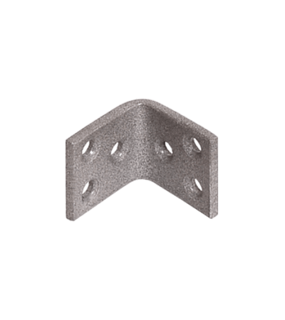 Уголок крепежный усиленный 45х45х40 (толщ. 5 мм) - серый металлик
