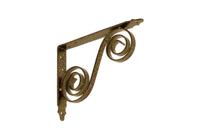 Кронштейн фигурный 200х150 мод.6 - бронза антик
